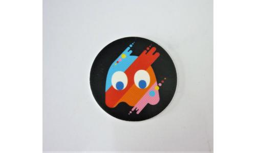 Elma Chips 2020 Tazo Pac Man Fantasma Mesclado Fundo Preto